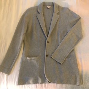 J. Crew Gray Sweater Blazer